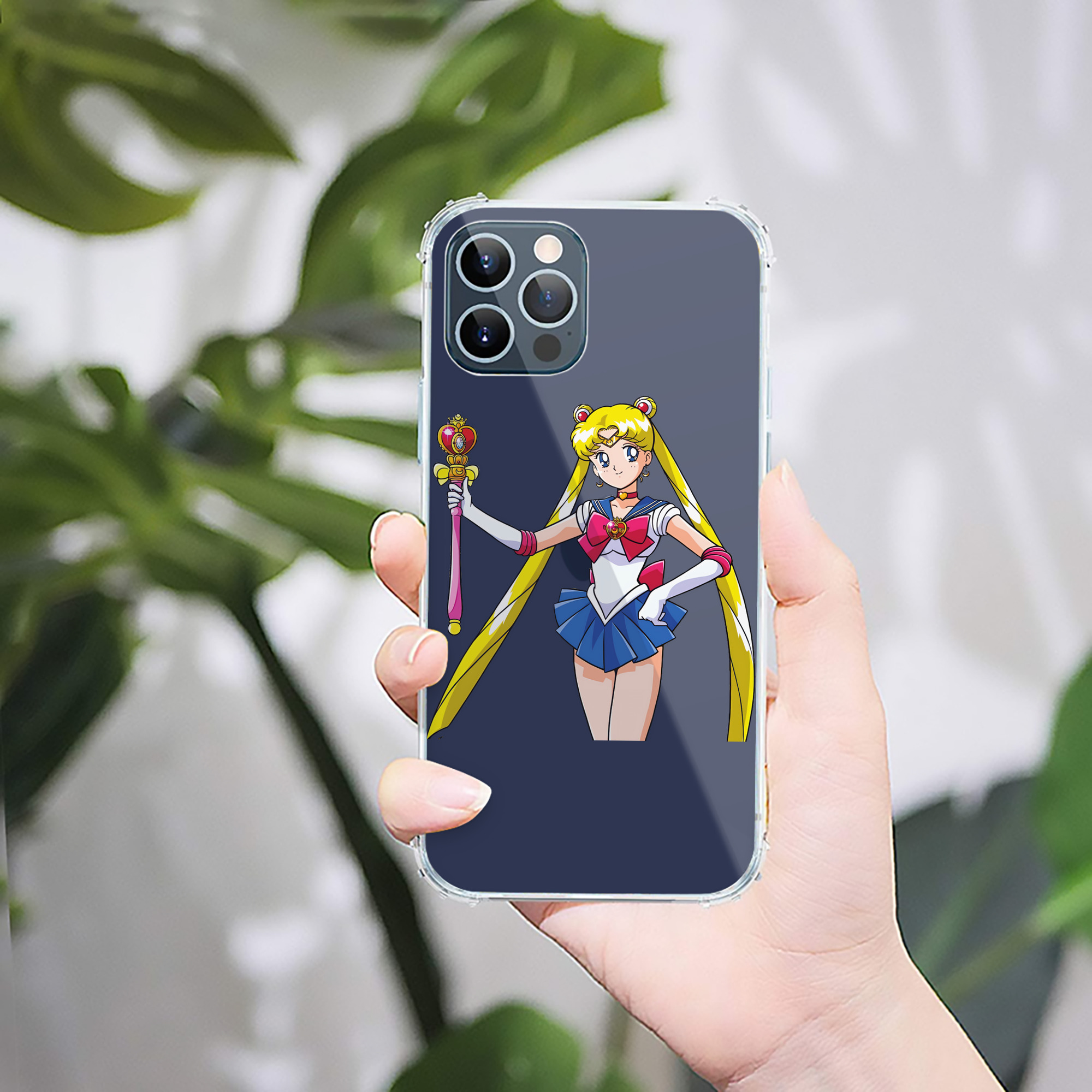（画像用） 美少女戦士セーラームーン 月野 うさぎ つきの うさぎ Sailor Moon Tsukino Usagi 【iPhone 12シリーズ対応】透明スマホケース（クリアソフトケース）